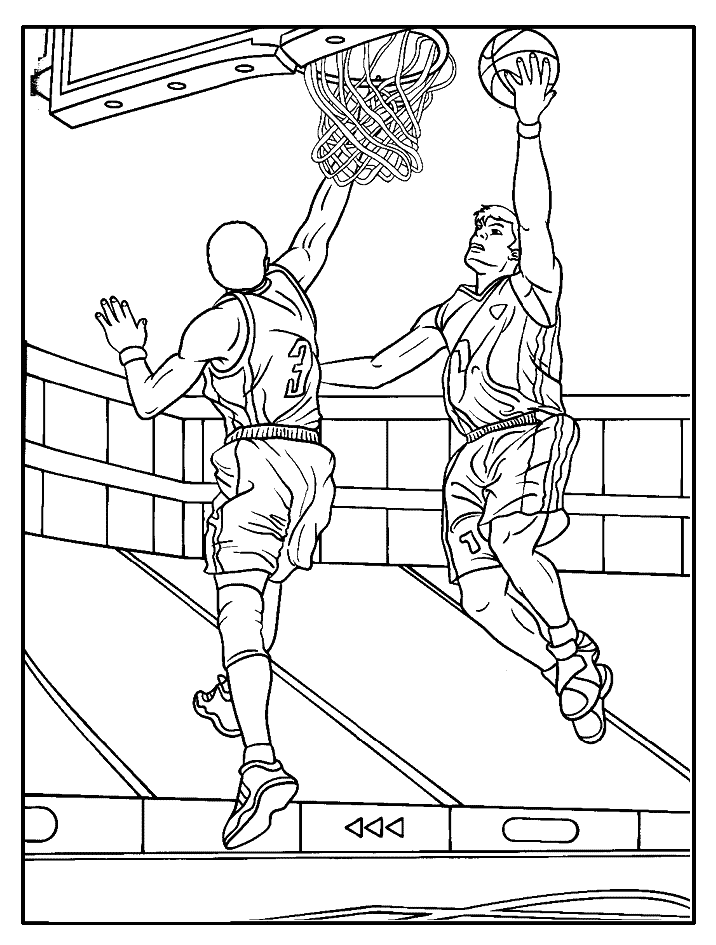 Раскраски баскетбол