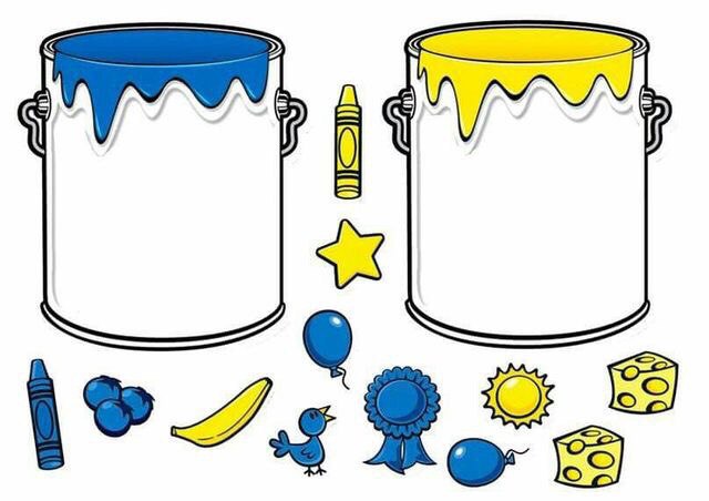 Карточки для сортировки по цветам