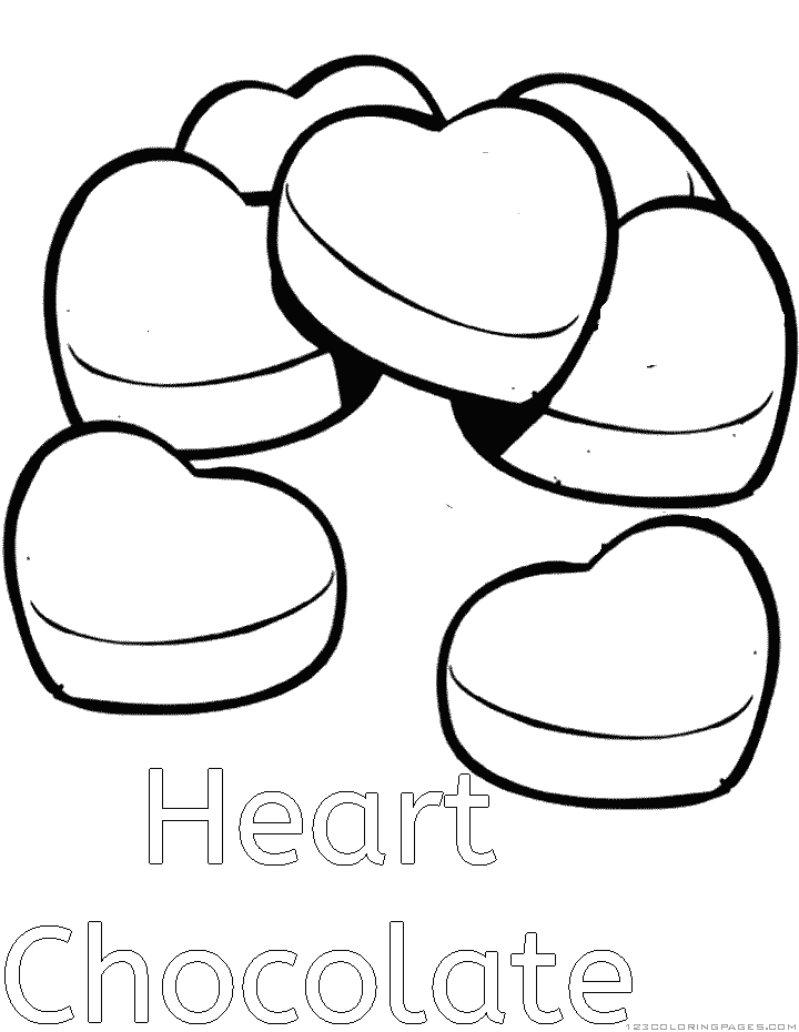 Шоколадки. Раскраски с плитками шоколада и шоколадными конфетами