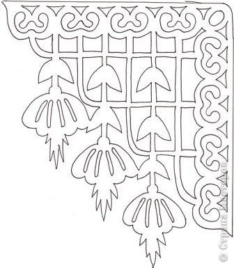 Узоры для вырезания оформления окон для оформления праздников, резьбы по дере...