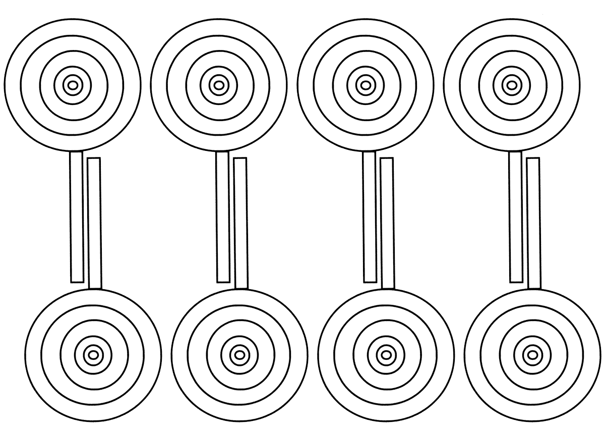 Раскраска леденец, конфета или чупа чупс