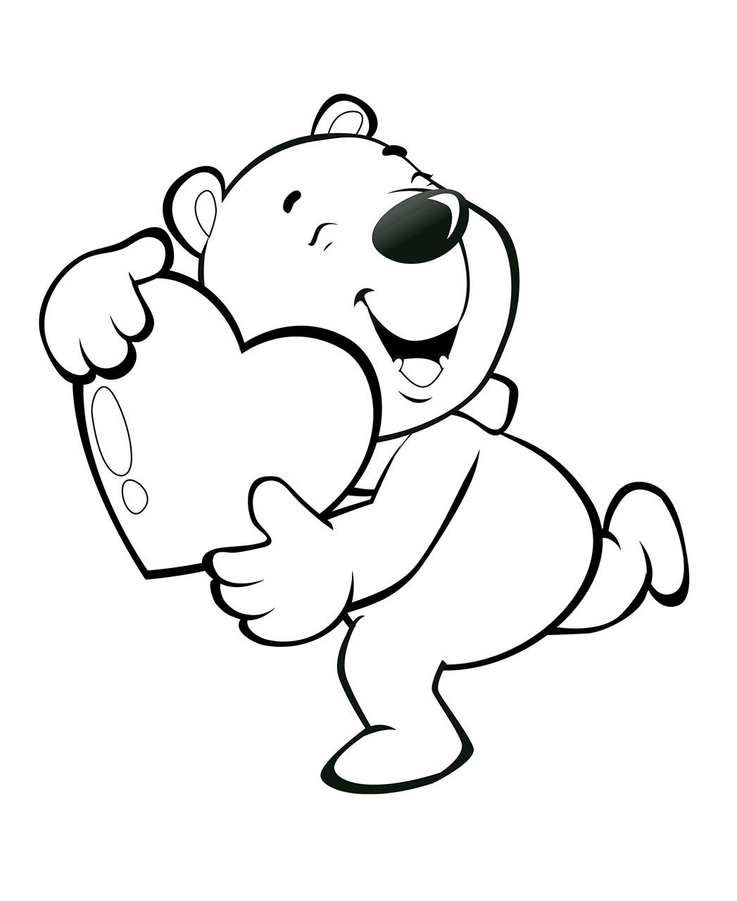 Раскраски с медведями и медвежатами