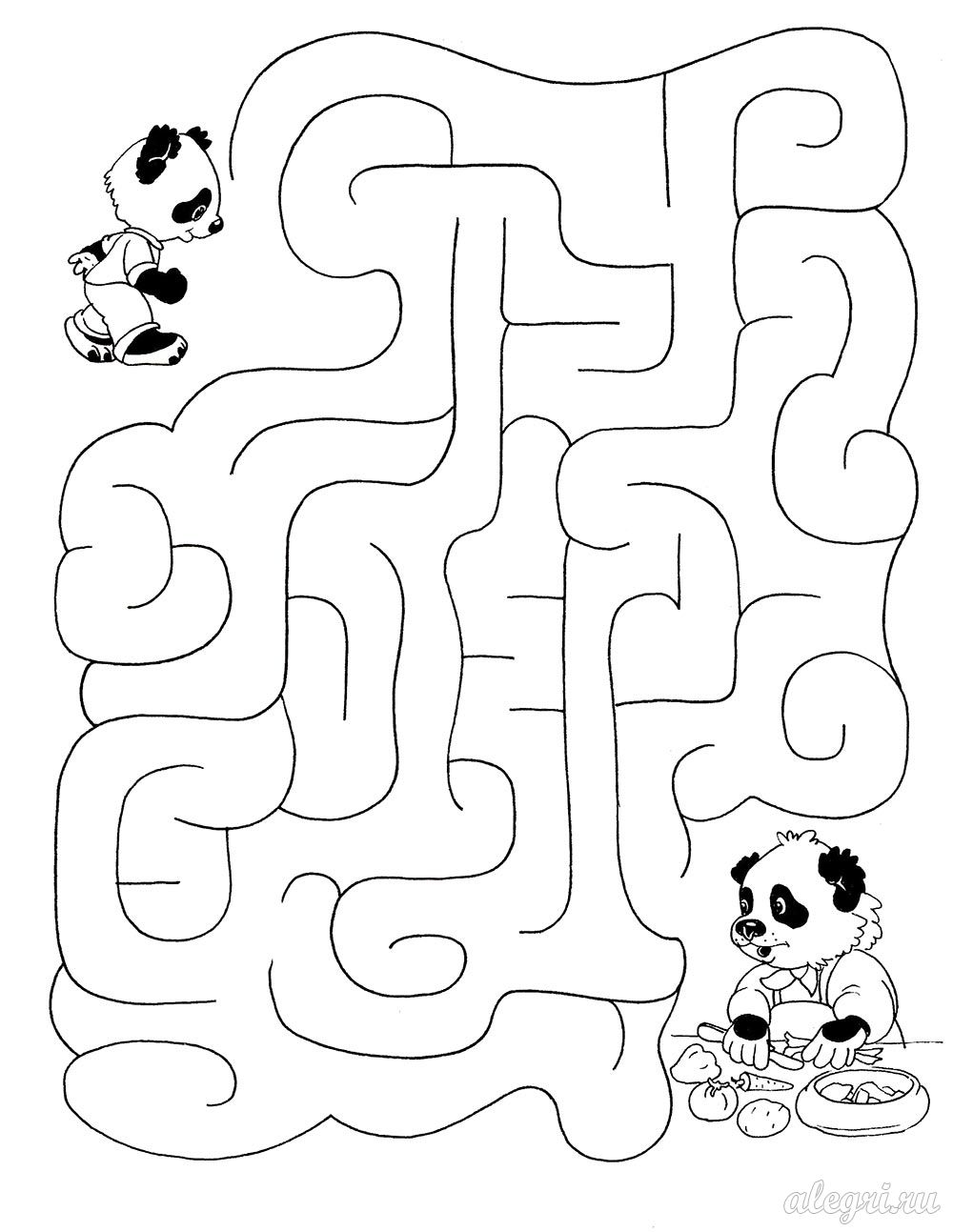 Лабиринты для детей 4-5 лет
