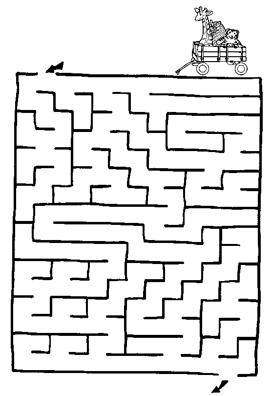 Задания на прохождение лабиринта. Раннее развитие детей