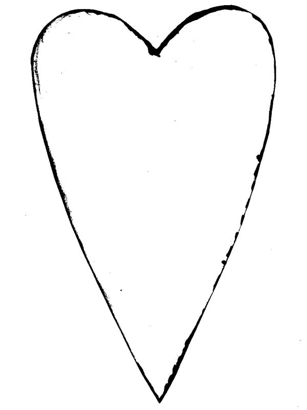Контуры сердец и валентинок для вырезания, поделок и аппликаций