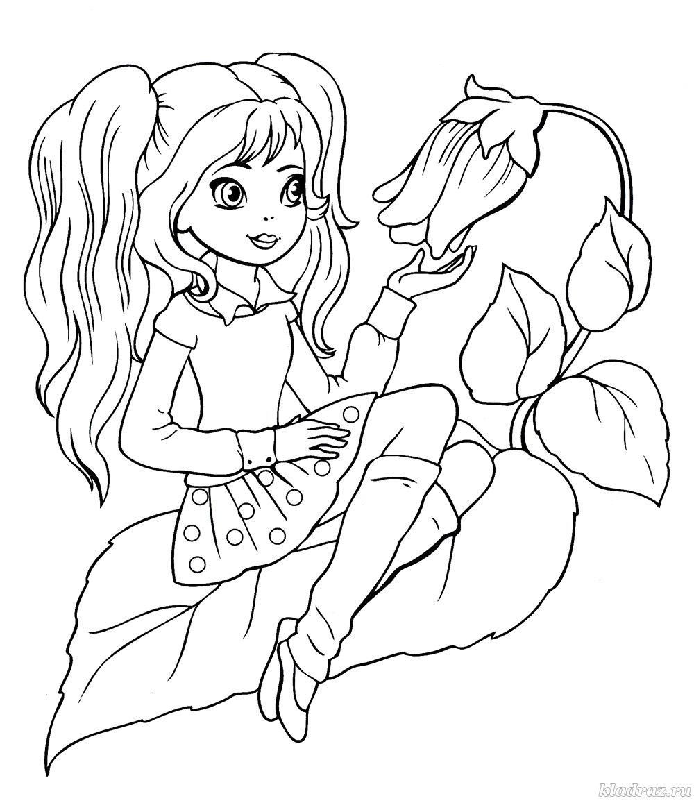 раскраски для девочек 6 лет