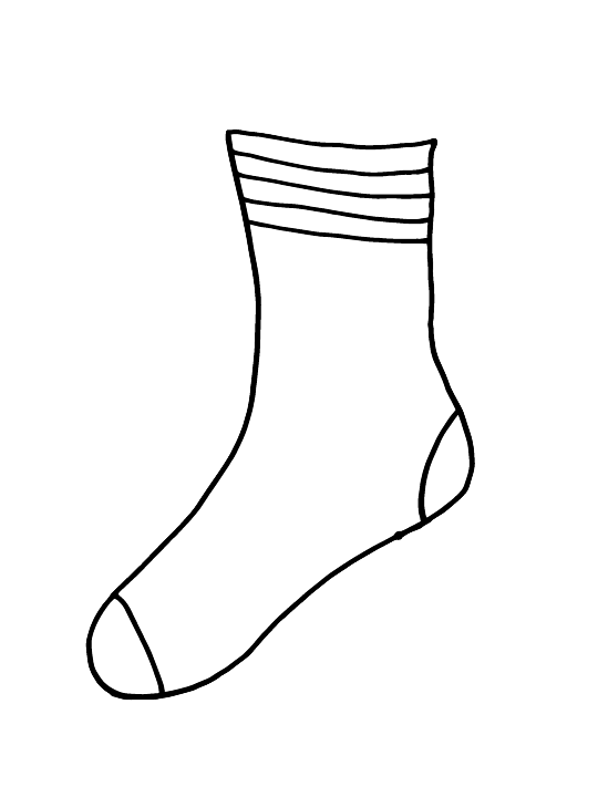 Раскраски с носками