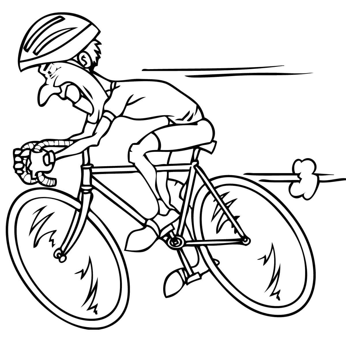 Раскраски с велосипедами. Велоспорт