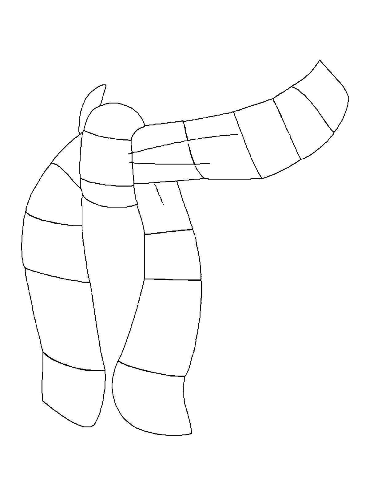 Зимняя одежда, шарф