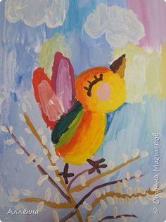 дети рисуют про весну