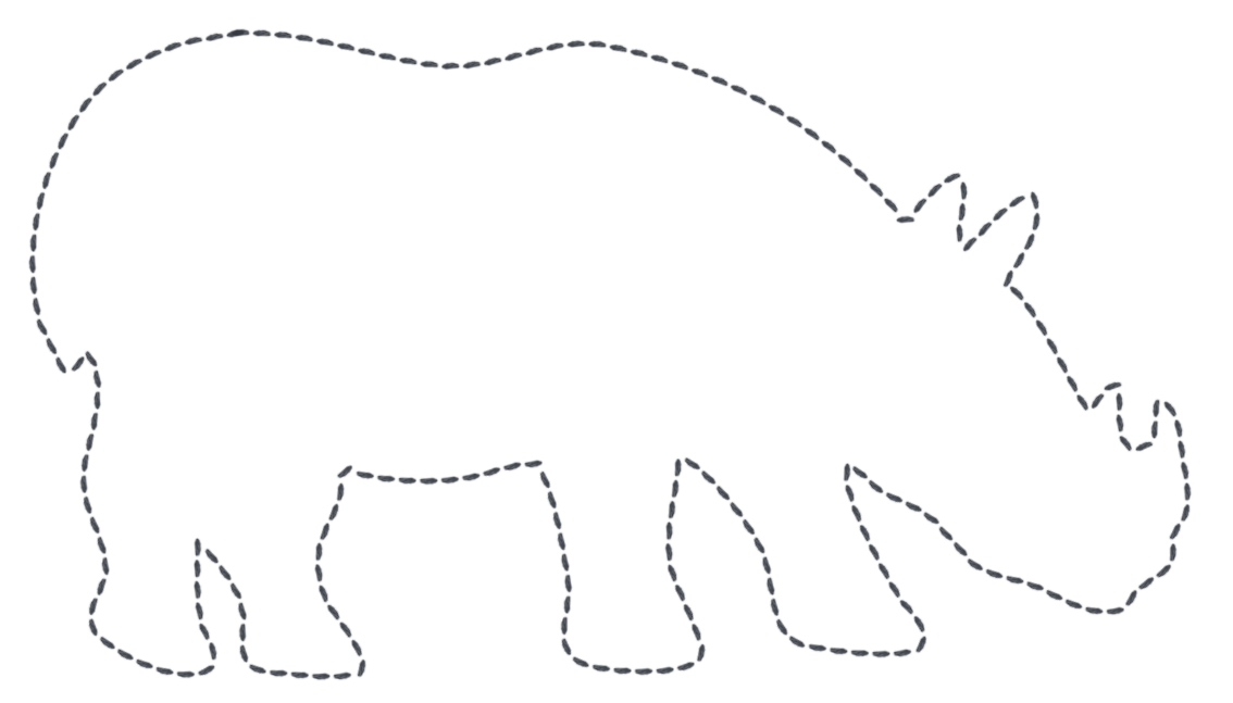 Контуры и шаблоны животных для вырезания раскрашивания или аппликации