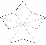 Контуры шаблоны звезды для вырезания аппликации или поделок