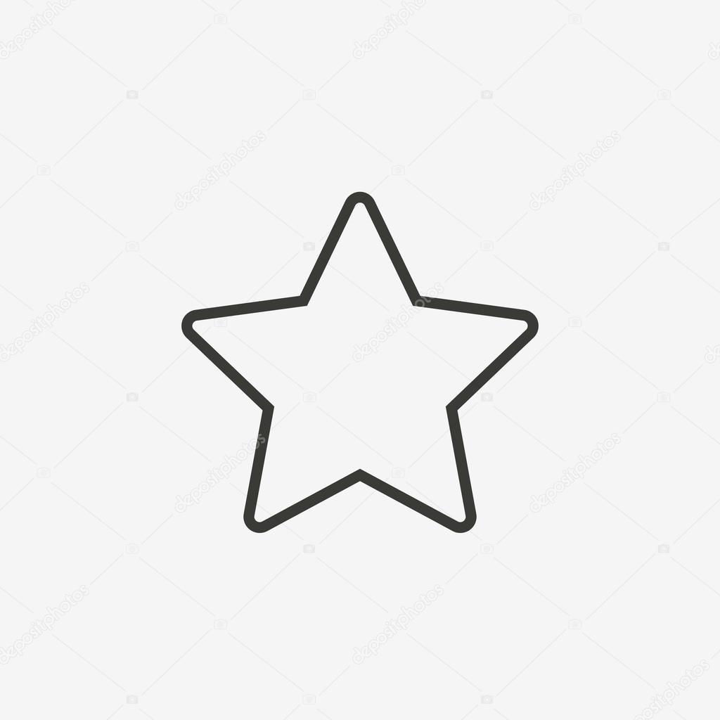 Контуры шаблоны звезды для вырезания аппликации или поделок