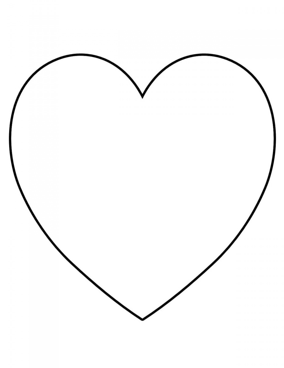 Контуры сердец и валентинок для вырезания, поделок и аппликаций