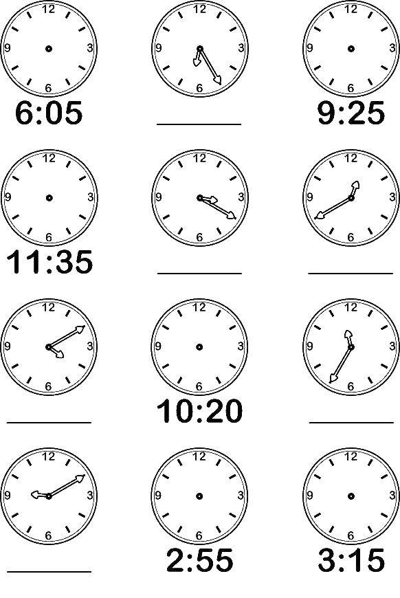 Картинки определи время по часам 2 класс