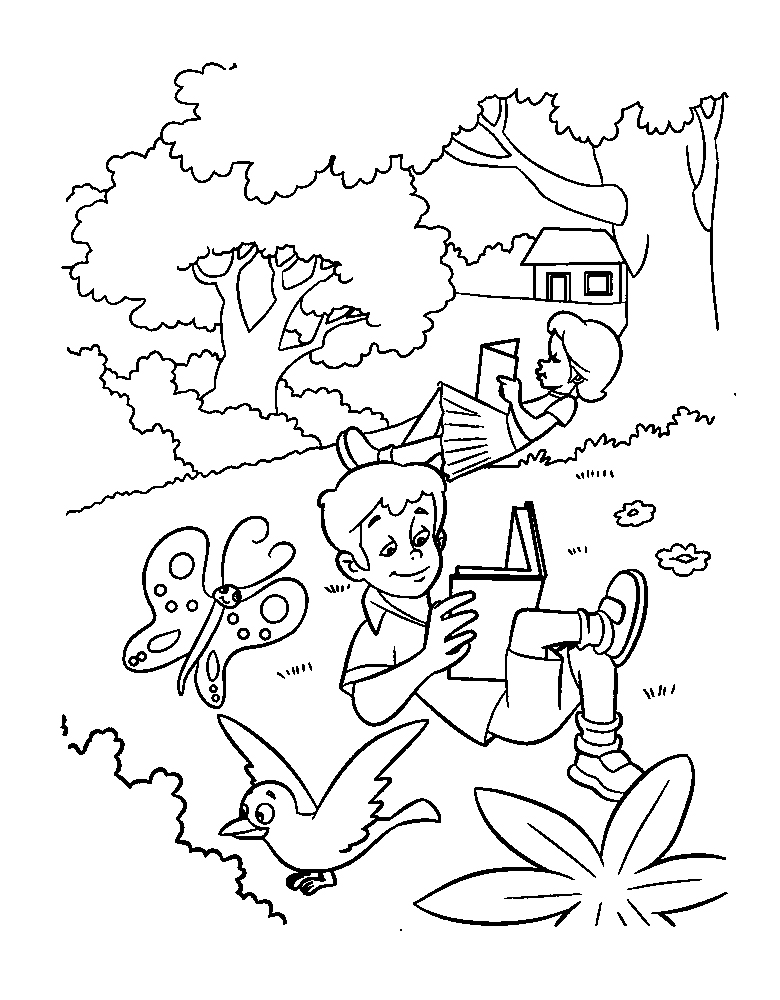 Раскраски про лето