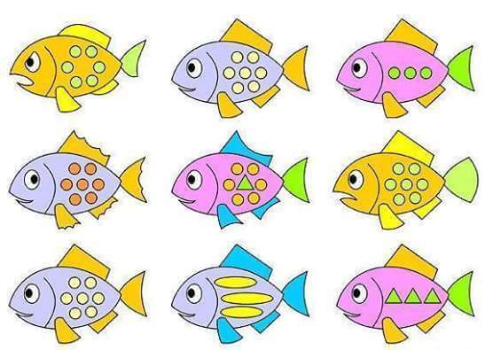 Задания на внимательность. Найди одинаковые картинки