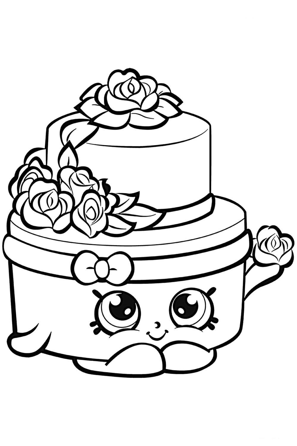 раскраски про торт и кусочки торта