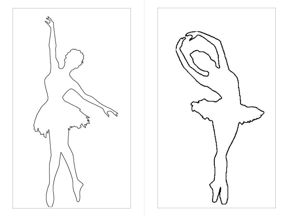 Контуры и шаблоны балерин для вырезания скачать бесплатно онлайн