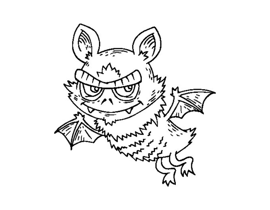 Летучая мышь которая летает или висит вверх ногами