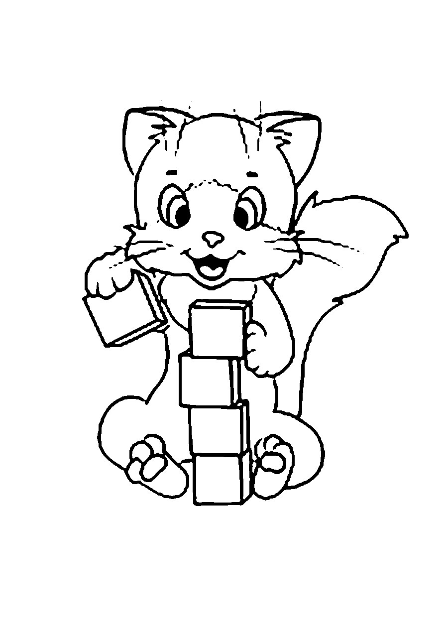 Детский конструктор из блоков. Раскраски 