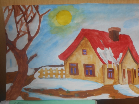 дети рисуют про весну