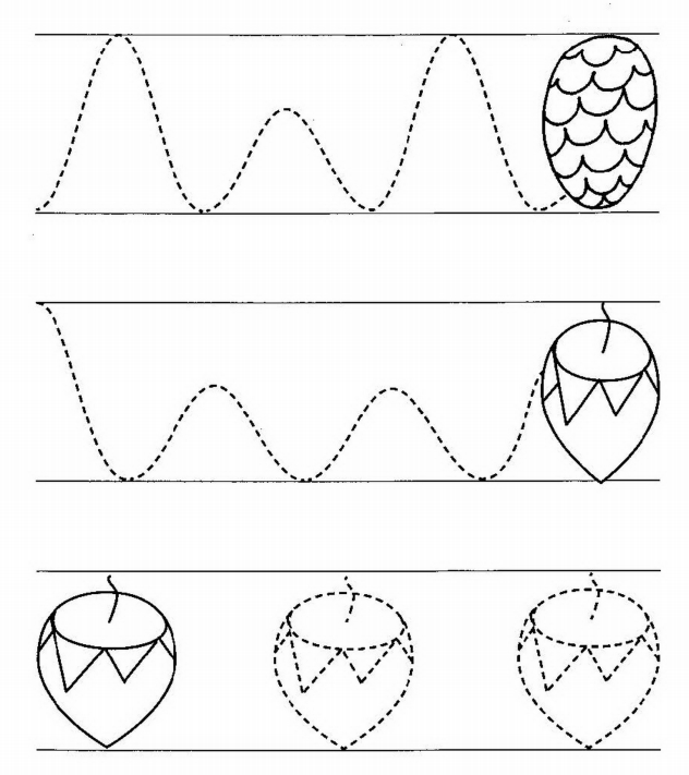 Первые прописи для подготовки руки к письму