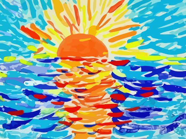 дети рисуют как я провел лето. Детские рисунки про лето