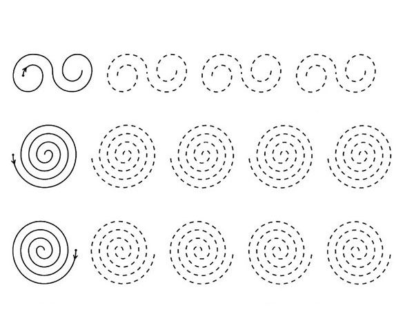 Штриховки для подготовки руки к письму. Нарисуй линии по образцу.