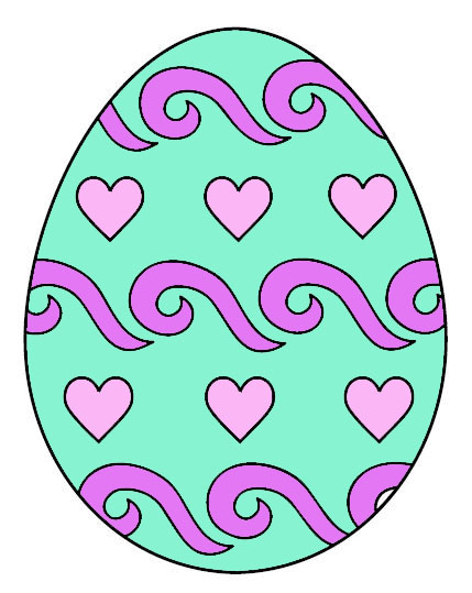 Аппликации яйца на пасху