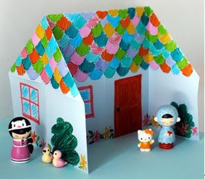 Поделки с домами. Как сделать дом из бумаги или картона