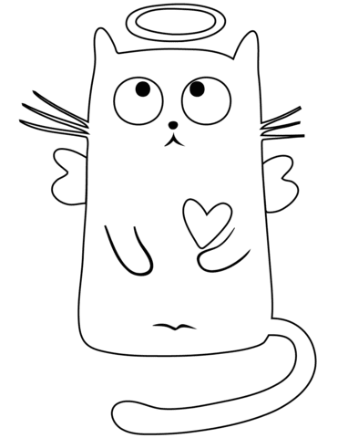 Раскраски с котами для девочек