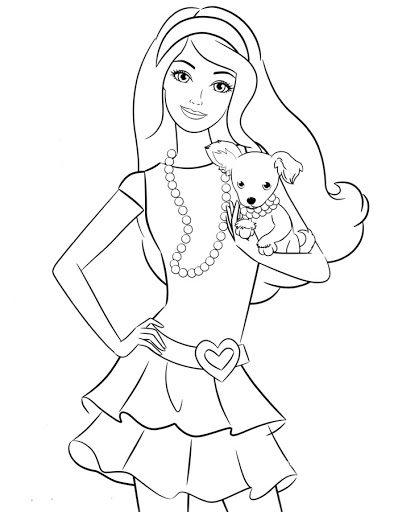 Раскраски Барби