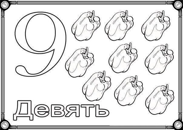 Карточки с цифрами