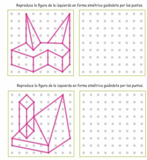Задания на внимательность. Нужно повторить фигуру по образцу