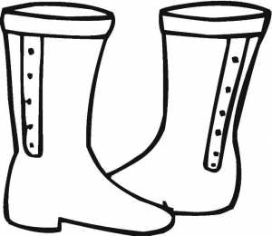 Сапоги Раскраски с сапогами. Обувь. Раскраски для вырезания и раскрашивания