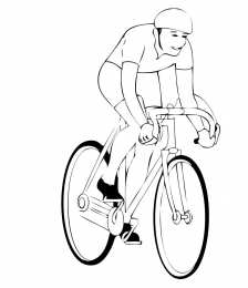 Велоспорт Раскраски с велосипедами. Велоспорт