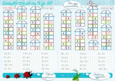 Задания с цифрами Задания на тему состав числа