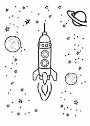 Ракета Раскраски с ракетами