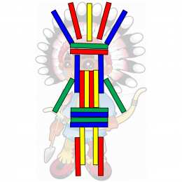 Счетные палочки Фигуры из цветных счетных палочек