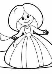 Для девочек Раскраски с куклами для девочек