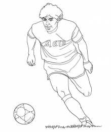 Футбол Раскраски про футбол. Футболисты известных клубов и логотипы клубов. 