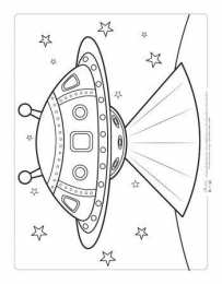 Летающая тарелка Раскраски с летающими тарелками
