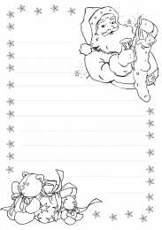Новый год Раскраски письмо для деда мароза