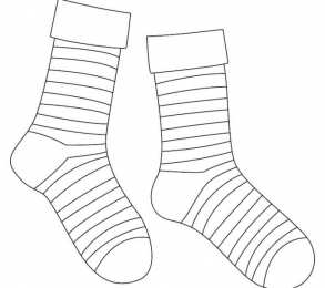 Носки Раскраски с носками