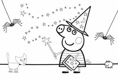 Свинка Пеппа Раскраски со свинкой Пеппой.