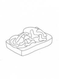 Бутерброд еда для перекуса. Быстро готовящаяся еда. Бутерброд