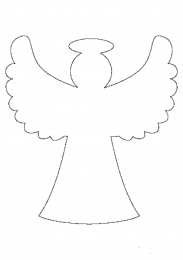 Контуры ангела Контуры ангела для поделок и вырезания