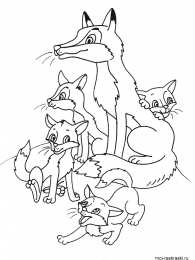 Лиса Раскраски хитрая лиса обманщица