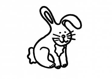 Зайчик Раскраски зайчика для малышей